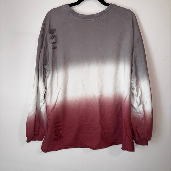 Other - Gradient Long Sleeve Shirt with distressing